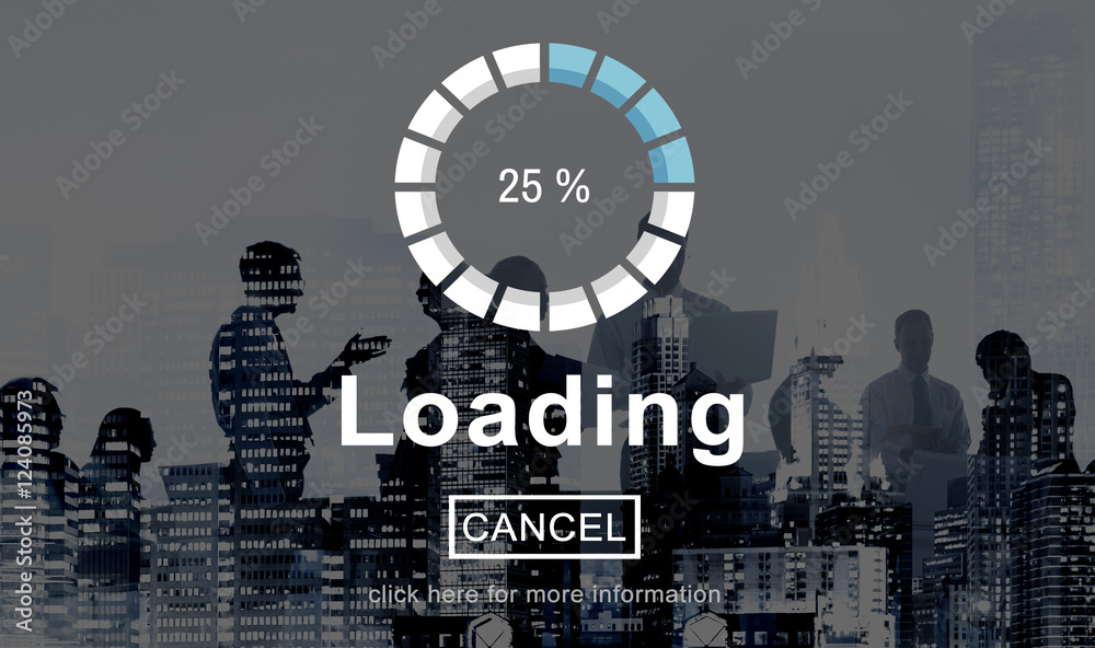Loading Progress Indicator Interface Concept Stock Photo | Adobe Stock