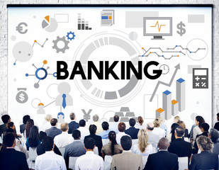 Wall Mural - Banking Finance Economy Currency Fund Money Concept