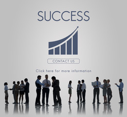 Wall Mural - Business Success Report Graph Concept