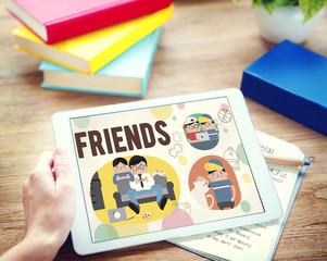 Poster - Friends Friendship Activity Leisure Concept