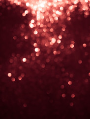 Wall Mural - red holiday light bokeh. abstract christmas background.