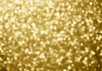 Wall Mural - gold abstract background bokeh circles for christmas background.