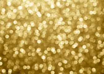 Wall Mural - gold abstract background bokeh circles for christmas background.