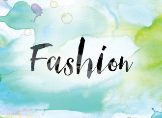 Poster - Fashion Colorful Watercolor and Ink Word Art