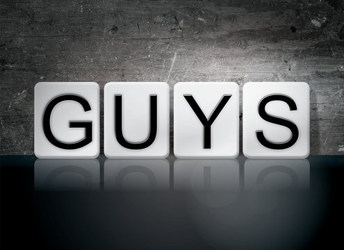 Guys Tiled Letters Concept and Theme