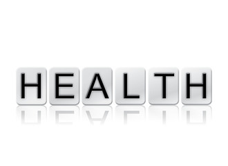 Wall Mural - Health Isolated Tiled Letters Concept and Theme