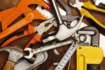 Canvas Print - Hand tools close up