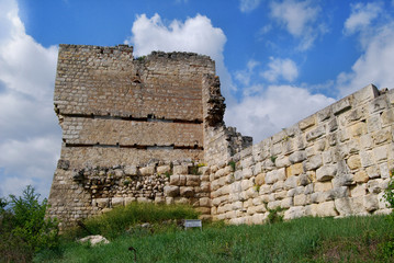 Sticker - The ruins of the medieval fortress Cherven near Rousse, Bulgaria