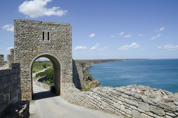 Sticker - The ruins pf the medieval fortress at cape Kaliakra, Bulgaria