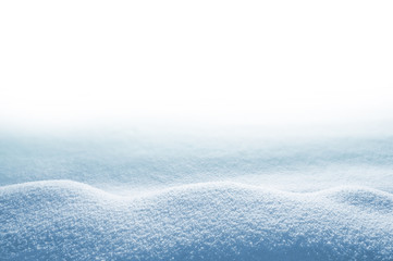 Wall Mural - Snowdrift isolated on white background for design