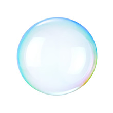 Soap Bubble On A White Background