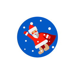 Poster - Flying Santa Claus Icon