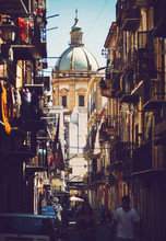 City View Detail Of Palermo City, Sicily, Italy