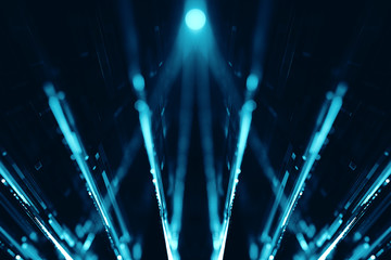 Wall Mural - 3d abstract lights lens flare background