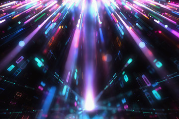 Wall Mural - colorful abstract lights background