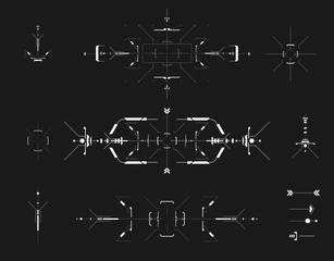Wall Mural - Futuristic user interface