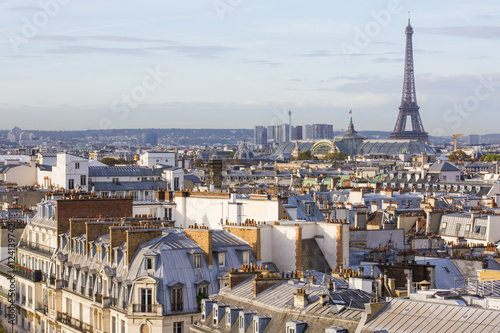 Zdjęcie XXL Dachy Paryża od Haussmanna