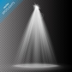 Aufkleber - Vector Spotlights. Scene. Light Effects.