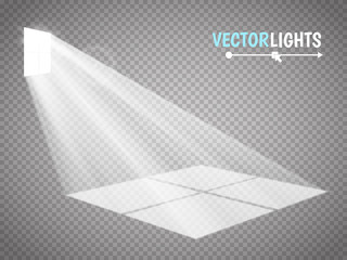 Aufkleber - The light rays pass through the window. special effect for your artwork. Vector illustration