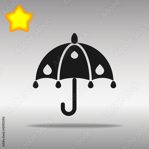 black Umbrella Icon button logo symbol concept high quality Buy this