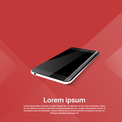 Poster - cell smart phone responsive design blank screen digital device icon vector illustration
