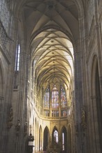 Interior Of St. Vitus Cathedral, Prague, Czech Republic