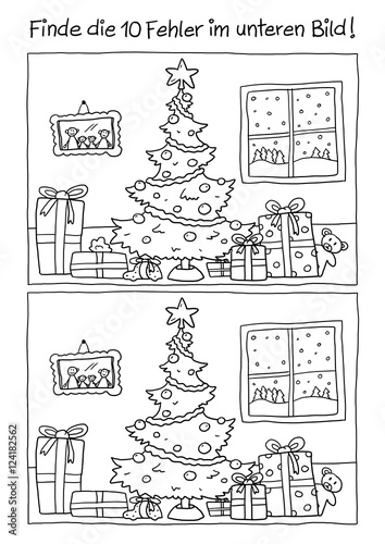 Fehlerbild Weihnachten - kaufen Sie diese Illustration und ...