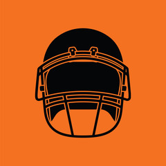 Wall Mural - American football helmet icon