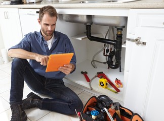 Wall Mural - Plumber.