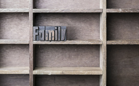 Wooden Letter Family