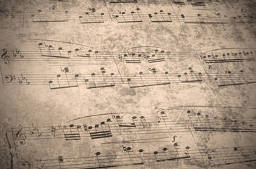 vintage music sheet