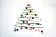Nature friendly creative Christmas tree arrangement