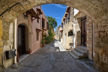 Wall Mural - Old Town of Rhodes - Irodotou Street