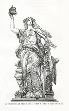 Figure Of Germania From Niederwalddenkmal (from Meyers Lexikon, 1895, 7/402)