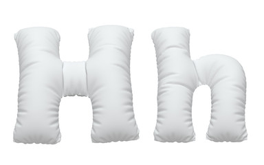 Sticker - White pillow font.