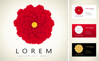 Wall Mural - Flowers vector logo 