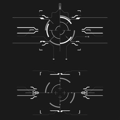 Wall Mural - Futuristic user interface
