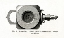 Krupp Horizontal Sliding Block Breech For Quickfiring Gun (from Meyers Lexikon, 1895, 7/442)