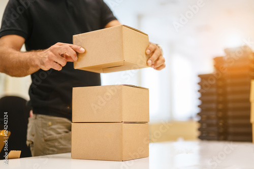Fotomural Boxing products ready for dispatching