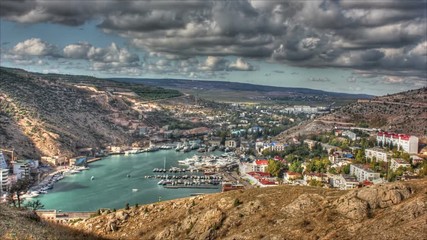 Poster - City on bay HDR