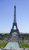Fototapeta Boho - Famous Eiffel Tower in Paris - most famous landmark in the city