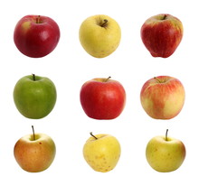 Apples Isolated On White Background, With Clipping Path, High Resolution