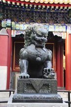 Lion Sculpture At Summer Palace;Beijing China