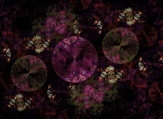 Aufkleber - Modern abstract banner. Modern abstract banner on dark background.