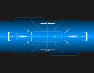 Wall Mural - Futuristic user interface