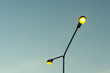 street lights illuminated, Vintage Style