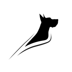 Poster - Vector illustration of dog logo.