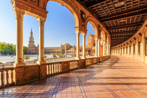 Fotografie, Obraz Seville, Spain. Spanish Square (Plaza de Espana)