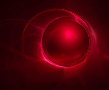 Abstract Red Fractal Background