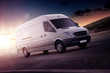© XtravaganT - White van for freight haulage on a freeway